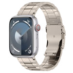Cinturino per orologio trapezoidale in acciaio al titanio con fibbia di sicurezza, For Apple Watch SE 2023 44mm, For Apple Watch SE 2023 40mm, For Apple Watch Ultra 2 49mm, For Apple Watch Series 9 45mm, For Apple Watch Series 9 41mm                   ...