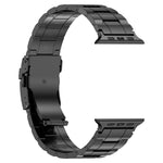 Cinturino per orologio trapezoidale in acciaio al titanio con fibbia di sicurezza, For Apple Watch 42mm, For Apple Watch 38mm