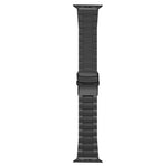 Cinturino per orologio trapezoidale in acciaio al titanio con fibbia di sicurezza, For Apple Watch 42mm, For Apple Watch 38mm
