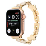 Cinturino per orologio a catena in lega di zinco con fiore a 5 petali, For Apple Watch 42mm, For Apple Watch 38mm