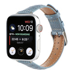 Cinturino sottile in pelle di coccodrillo, For Apple Watch SE 40mm, For Apple Watch SE 44mm, For Apple Watch Series 6 40mm