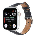Cinturino sottile in pelle di coccodrillo, For Apple Watch Series 4 44mm, For Apple Watch Series 4 40mm, For Apple Watch Series 3 38mm