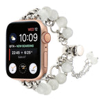 Cinturino per orologio con bracciale in metallo con catena di perle, For Apple Watch 42mm, For Apple Watch 38mm