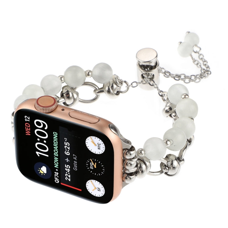 Cinturino per orologio con bracciale in metallo con catena di perle, For Apple Watch 42mm, For Apple Watch 38mm