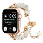 Cinturino per orologio con bracciale in metallo con catena di perle, For Apple Watch 42mm, For Apple Watch 38mm