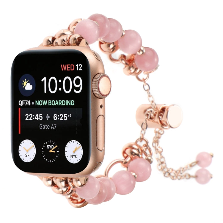 Cinturino per orologio con bracciale in metallo con catena di perle, For Apple Watch 42mm, For Apple Watch 38mm