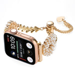 Cinturino per orologio in metallo con catena in lega di zinco rotonda perlata, For Apple Watch SE 2023 44mm, For Apple Watch SE 2023 40mm, For Apple Watch Ultra 2 49mm, For Apple Watch Series 9 45mm, For Apple Watch Series 9 41mm                       ...