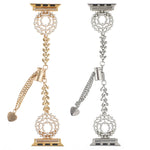 Cinturino per orologio in metallo con catena in lega di zinco rotonda perlata, For Apple Watch SE 2023 44mm, For Apple Watch SE 2023 40mm, For Apple Watch Ultra 2 49mm, For Apple Watch Series 9 45mm, For Apple Watch Series 9 41mm                       ...