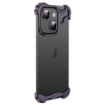 Custodia metallo con pellicola lenti per iPhone 14 Plus