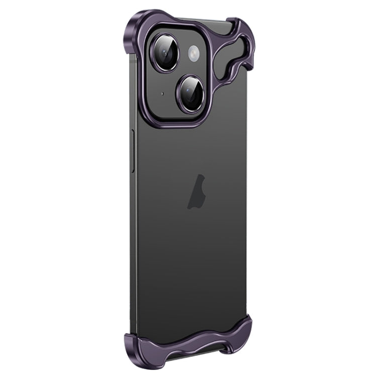 Custodia metallo con pellicola lenti per iPhone 14 Plus