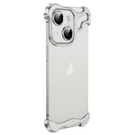 Custodia metallo con pellicola lenti per iPhone 14 Plus
