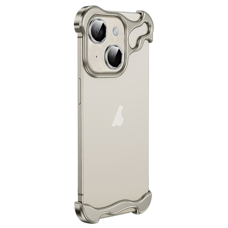 Custodia metallo con pellicola lenti per iPhone 14 Plus
