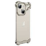 Custodia metallo con pellicola lenti per iPhone 14 Plus
