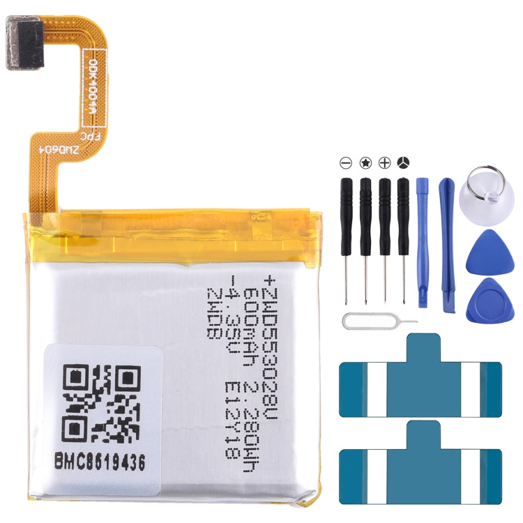 Batteria di ricambio 600 mAh per smartwatch Teemo G1 e SW17D