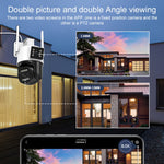 Telecamera IP tripla con cupola WiFi e allarme AI