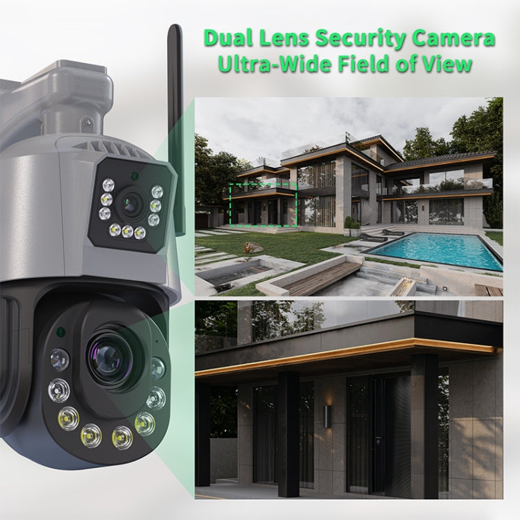 Telecamera WiFi Smart HD Dome con doppio obiettivo