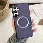 Custodia tessuto con anello magnetico per Samsung Galaxy S26+