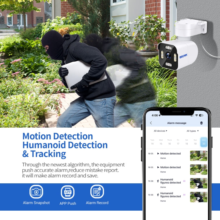 ESCAM PT303 Telecamera IP WiFi Pan & Tilt 3 MP HD