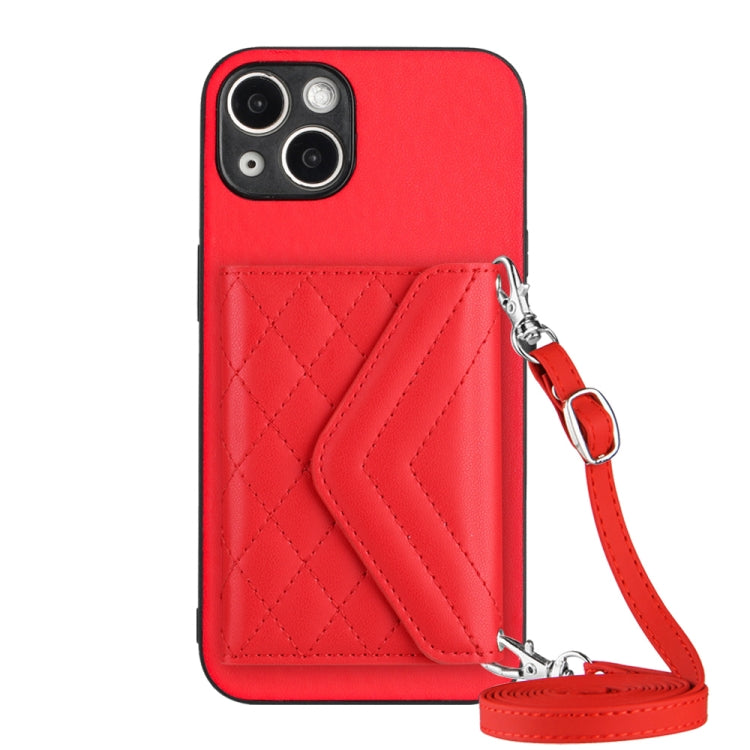 Custodia per telefono RFID con struttura rombica e cordino lungo, For iPhone 13 mini, For iPhone 12, For iPhone 12 Pro Max, For iPhone 12 Pro