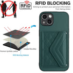 Custodia per telefono RFID con struttura rombica e cordino lungo, For iPhone 14 Plus, For iPhone 14, For iPhone 14 Pro, For iPhone 14 Pro Max