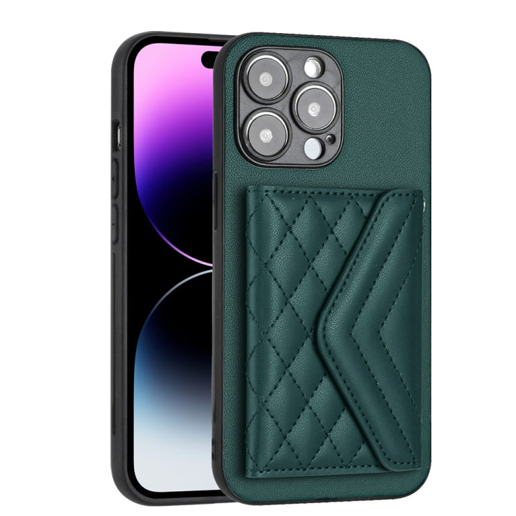 Custodia per telefono RFID con struttura rombica e cordino lungo, For iPhone 15 Pro Max, For iPhone 15 Pro, For iPhone 15 Plus, For iPhone 15