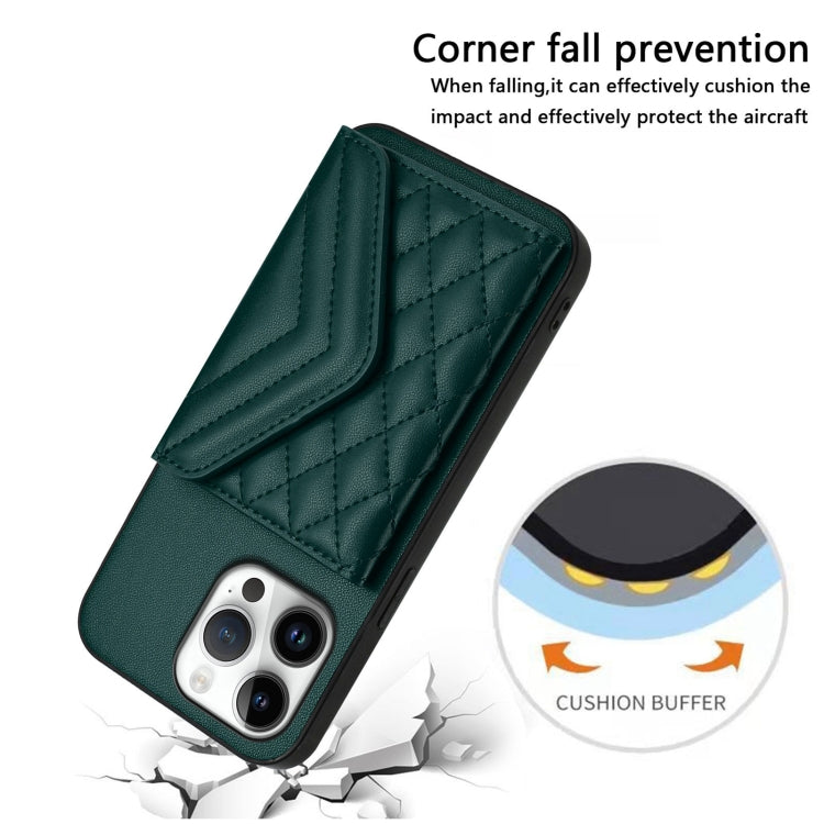 Custodia per telefono RFID con struttura rombica e cordino lungo, For iPhone 16 Pro Max, For iPhone 16 Pro, For iPhone 16 Plus, For iPhone 16