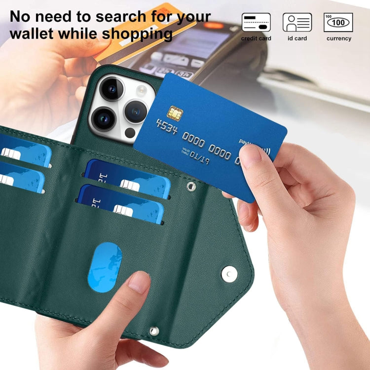Custodia per telefono RFID con struttura rombica e cordino lungo, For iPhone 16 Pro Max, For iPhone 16 Pro, For iPhone 16 Plus, For iPhone 16