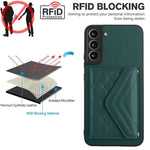 Custodia per telefono RFID con struttura rombica e cordino lungo, For Samsung Galaxy S21 FE, For Samsung Galaxy A52, For Samsung Galaxy A12