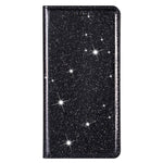 Custodia in pelle flip magnetica ultrasottile con glitter per Huawei P40 Lite