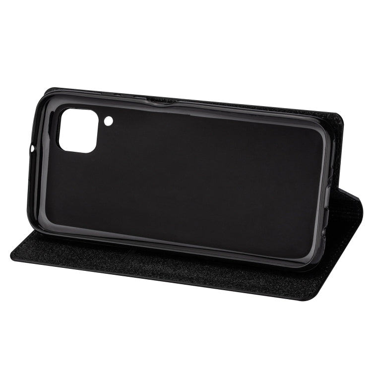 Custodia in pelle flip magnetica ultrasottile con glitter per Huawei P40 Lite