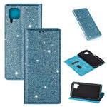 Custodia in pelle flip magnetica ultrasottile con glitter per Huawei P40 Lite