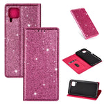 Custodia in pelle flip magnetica ultrasottile con glitter per Huawei P40 Lite