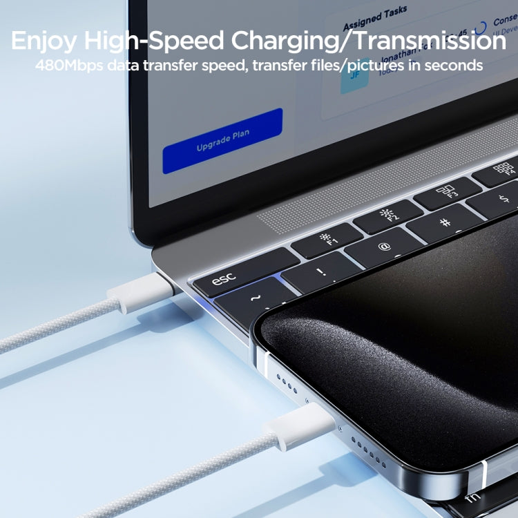 Cavo USB-C Type-C 1 metro 60W ricarica e dati