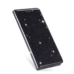 Custodia portafoglio in pelle glitter per Samsung Galaxy A51