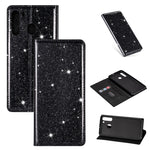 Custodia portafoglio in pelle glitter per Samsung Galaxy A51