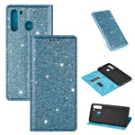 Custodia portafoglio in pelle glitter per Samsung Galaxy A51