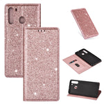 Custodia portafoglio in pelle glitter per Samsung Galaxy A51