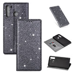 Custodia portafoglio in pelle glitter per Samsung Galaxy A51