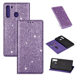 Custodia portafoglio in pelle glitter per Samsung Galaxy A51