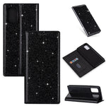 Custodia portafoglio in pelle glitter per Samsung Galaxy A51