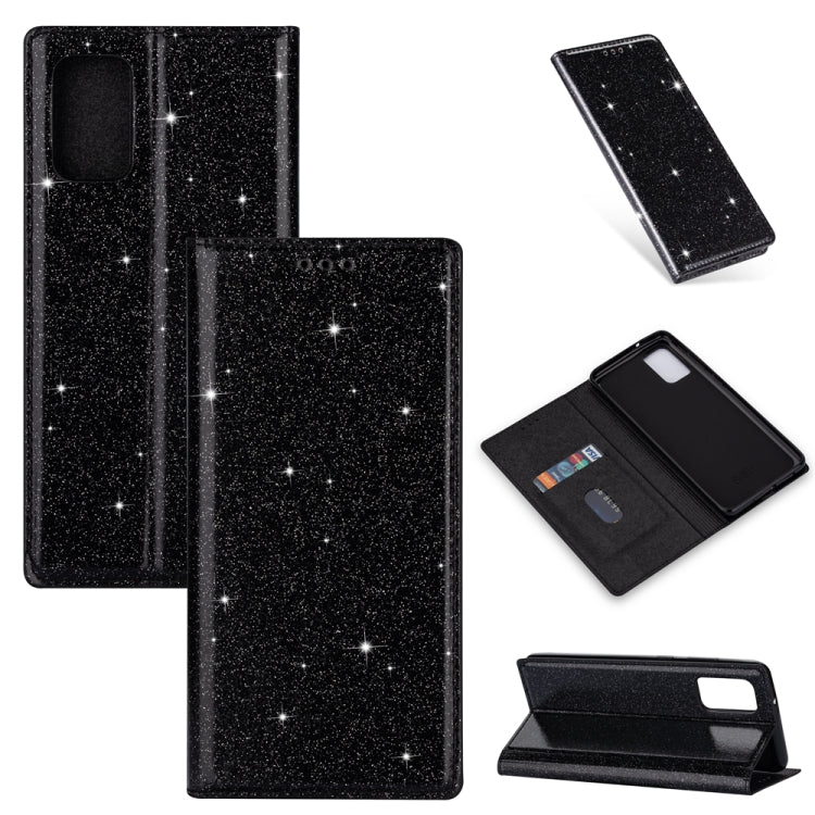 Custodia portafoglio in pelle glitter per Samsung Galaxy A51