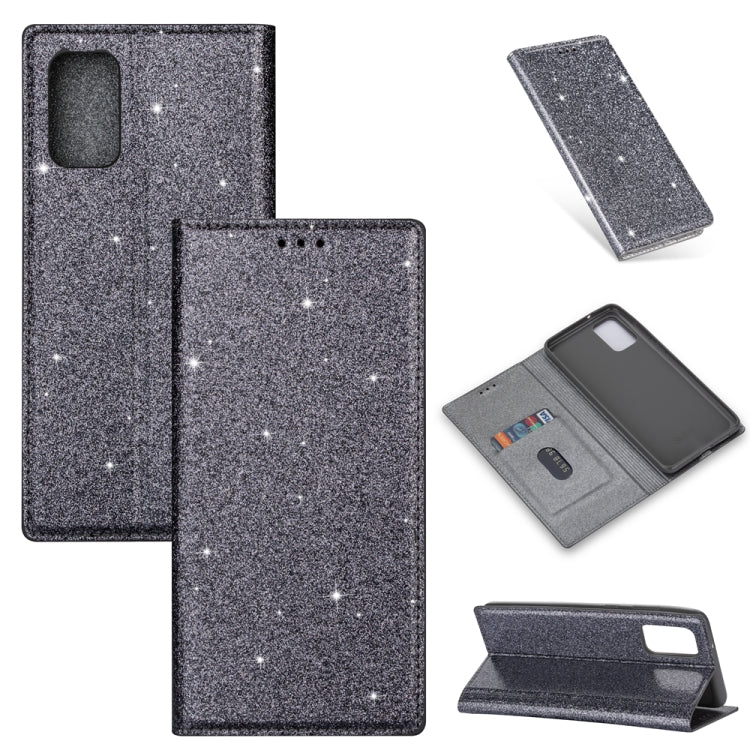 Custodia portafoglio in pelle glitter per Samsung Galaxy A51