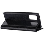 Custodia portafoglio in pelle glitter per Samsung Galaxy S20