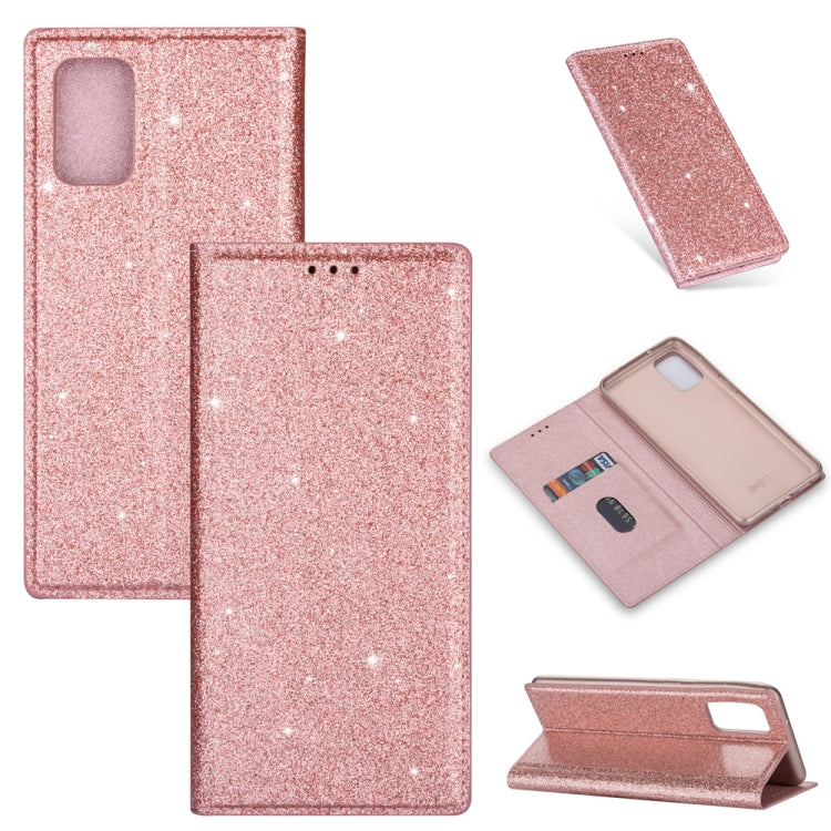 Custodia portafoglio in pelle glitter per Samsung Galaxy S20