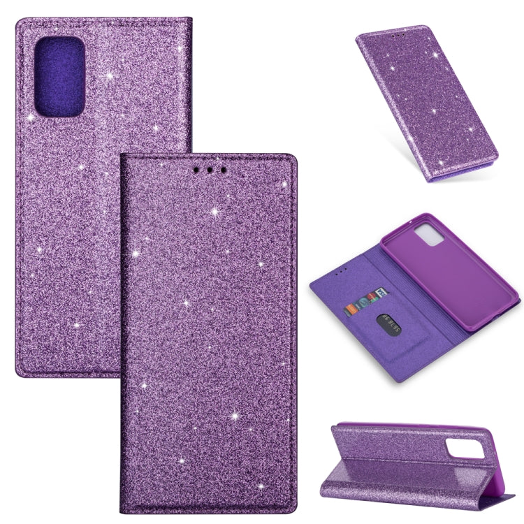 Custodia portafoglio in pelle glitter per Samsung Galaxy S20