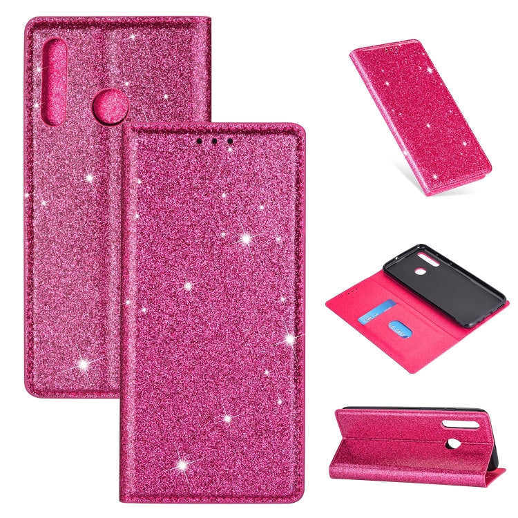 Custodia portafoglio in pelle glitter per Samsung Galaxy S20
