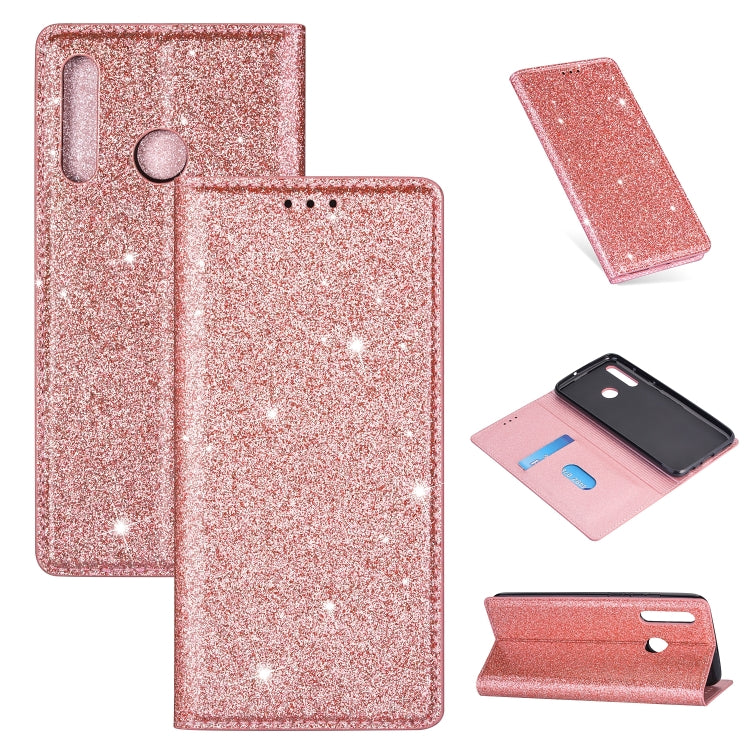 Custodia portafoglio in pelle glitter per Samsung Galaxy S20