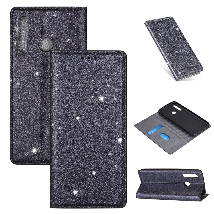 Custodia portafoglio in pelle glitter per Samsung Galaxy S20