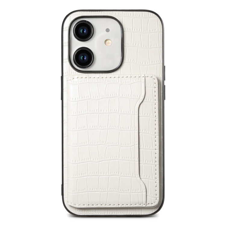 Custodia a copertura totale con motivo coccodrillo per iPhone 12