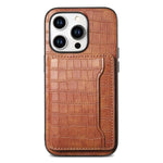 Custodia a copertura totale con motivo coccodrillo per iPhone 12